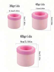 1pc Pink Silicone Portable Ice Cube Tray Mold, Cylindrical 3D Ice Maker, Easy Release Silicone Ice Cube Tray With Multiple Compartments And Simple Bucket Design With Lid, Reusable Ice Maker Suitable For Home, Bar, Club And Outdoor Summer Drinks, Suitable For Cocktails And Fruits, Kitchen Supplies, Kitchen Accessories For Holidays - Multicolor - View 3