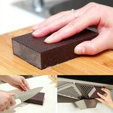 Sponge Cleaning Brush, Kitchen Pot Pan Dish Rust Remover Scrubber, Reusable Efficient Cleaning Tool - Diamond Sponge Eraser - View 6