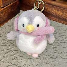 可爱毛绒耳机套，围巾企鹅图案，适用于Pods Pro3耳机，防摔保护套，兼容Pods Pro 2/Pods 3/Pods 2/Pods 4，可挂在包包上 - 彩色 - 查看 17