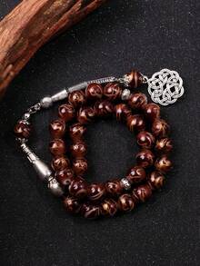 1pc 33pcs 10mm Muslim Prayer Beads Tasbih Bracelet, High Quality Gift Box Packaging, Ideal Gift For Halloween, Christmas - Multicolor - View 5