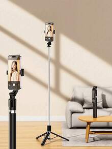 67"/1.7m Extendable Phone Selfie Stick Tripod - Versatile Smartphone Tripod With 360° Rotation, Compatible With IPhone 16/15/14/13/12/11 Pro/XS/XR/X/8/7 Plus And All Phones - one-size - View 7