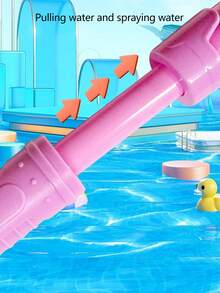 1个+多喷嘴水枪+32厘米/40厘米水炮+可伸缩水炮+水烟花枪+夏季戏水玩具 - 彩色 - 查看 8