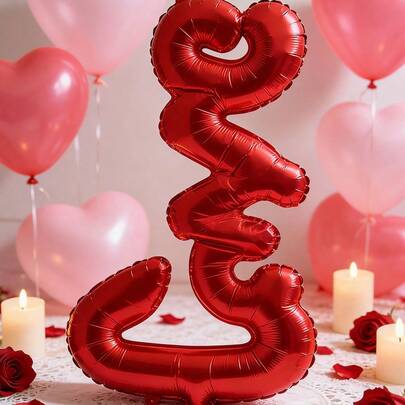 10pcs/5pcs Optional Mini Love Foil Balloons, Suitable For Valentine's Day, Birthday, Wedding, Anniversary, Romantic Scene, Engagement, Home Decor, Party, Mother's Day, Teacher's Day, Graduation, Classroom, New Year, Room Decor