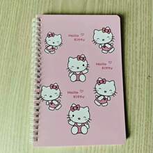 SANRIO Hello Kitty 4pcs A5/A7 Spiral Coil Notebook, Cute 50 Pages School Company Office Student Notebook, Cartoon Anime Stationery Notepad, Study Office Stationery Supplies - View 11