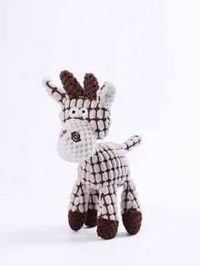 1/3件装宠物毛绒玩具，带声音的狗狗磨牙玩具，趣味驴子耐用磨牙玩具，适合正在长牙的宠物 - 彩色 - 查看 16