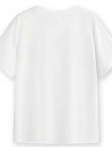 Don't Be Dumb Poster T-Shirt (With Backprint) - 白色 - 查看 2