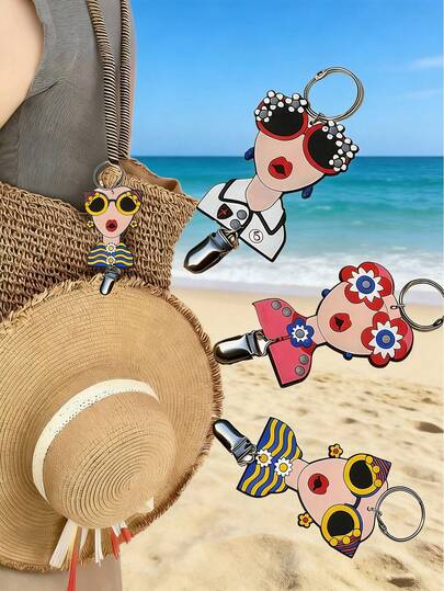 Women's Hat Clips - Adorable Style With Chain/Straps, Anti-Loss Travel Hat Organizer For Wide Brims - Bag Accessories (Ideal Gift For Women), Paired With Silicone Goddess Accessories, Travel Cap Clip, Outdoor Backpack Luggage Organizer Multifunctional Straw Hat Clip, Suitable For Sun Hats, Beach Hats, And Various Hat Protections, Lazy Straw Hat Fixing Clip Bag Hanger - Travel, Parties, Business Trips, Commuting,Ideal For Bags During Travel Or Vacations,Ideal Gift For Women ﻿
