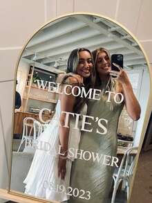 Custom Mirror Sticker Wedding Seating Chart Sticker - Wedding Decor DIY Wedding Sticker - Mirror Seating Chart Sticker Welcome To The Wedding Mirror Sticker - Custom Mirror Letter Sticker - Just Married - Wedding Marriage Decor/Modern Wedding Welcome Sign/Personalized Newlyweds Name - Multicolor - View 3