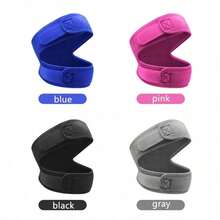 Adjustable Pressure Patella Knee Brace, Lightweight & Breathable, Unisex, Thick Sponge, Double Strap Pressure Knee Support - Multicolor - View 3