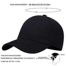 1pc Men's Solid Color Fully Enclosed Baseball Cap, Elastic Fashion Sports Hat, Outdoor Sun Protection Casual Hat For Spring, Autumn Travel, Beach Vacation - Multicolor - View 2
