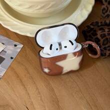 Minimalist Transparent Brown-White Star Hanger Earphone Case Suitable Compatible With Airpods Pro 2, Cute Apple 4 Minimalist 3 New 1/2 Generation Women Earphone Case - Blue - View 6