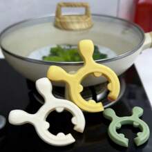 1 pieza Rejilla de horno con orejas de ciervo resistente al calor de silicona con mango antideslizante, duradera y fácil de limpiar, adecuada para ollas y sartenes variadas - Ver 7