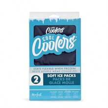 Cool Coolers 2 Pack Soft Ice Packs for Cooler Flexible Stretch Nylon Lunch Box Ice Packs Ice Packs for Lunch Boxes - Azul medianoche - Ver 7