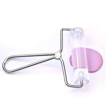 1pc Acrylic Transparent Pottery Clay Handheld Acrylic Rolling Pin, Transparent Clay Rolling Pin With Metal Handle, Used For Various Surface Techniques In Pottery Making And Sculpture, Handheld Non-Stick Convenient And Practical - Clear - View 2