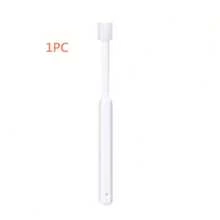 360度宠物牙刷，适用于犬猫 - 符合人体工学的手柄设计，柔软刷毛，无需电池，清洁牙齿，清新口气，有白色、绿色和浅蓝色可选，宠物牙齿护理，现代宠物美容，耐用塑料材质 - 彩色 - 查看 10