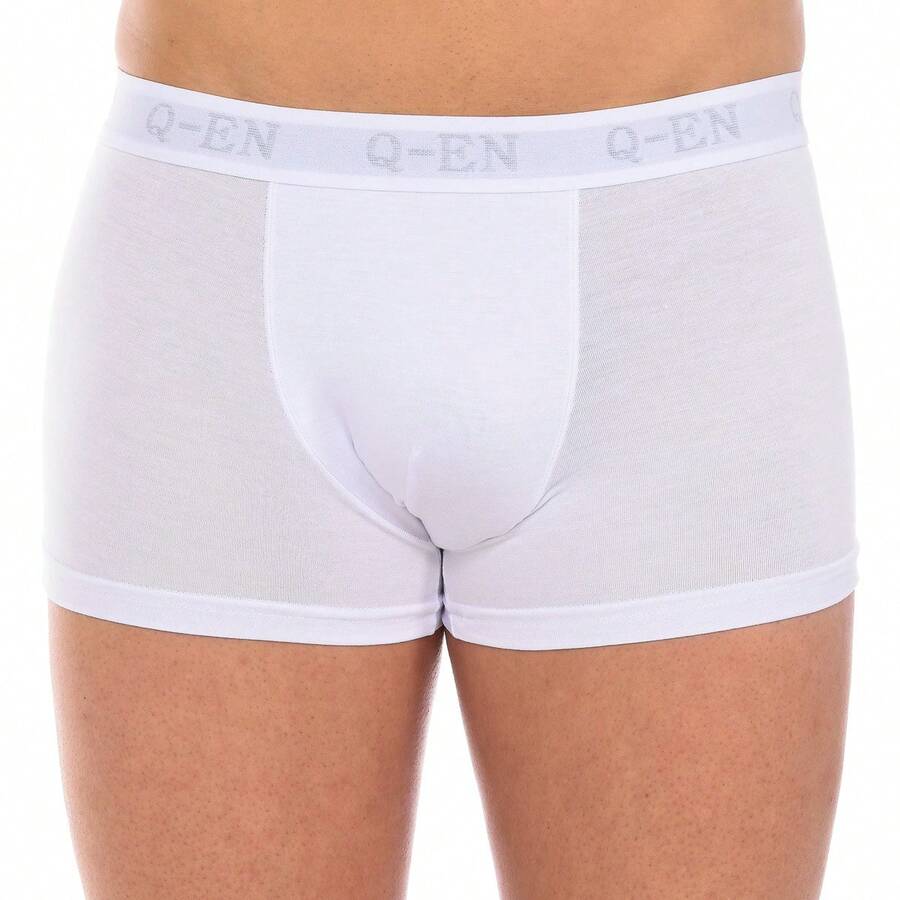 Q-EN Boxer élastique respirant en bambou pour homme Q500 - Blanc - Voir 1