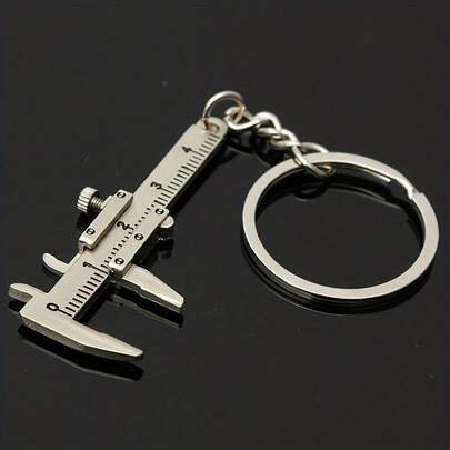 Mini Caliper Keychain Portable Tool Zinc Alloy Keychain/Chain/Ring Tool Small Portable Accessory