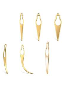 6件套编发锁扣工具，Sister Lock编发固定工具，8种编发造型工具，Sister Lock编发钩针套装，假发和接发必备工具 - 金色 - 查看 8