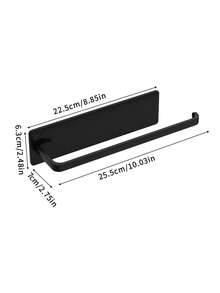 1pc Kitchen Paper Towel Holder, Wall Mounted No Drilling Required, Suitable For RV - Perfect For Kitchen And Bathroom Storage, Can Hold Rolls, Cling Wrap And Towels - Durable And Long-Lasting - Multicolor - View 3