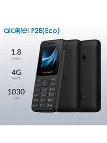 TCL Onetouch 5041 功能手機 64MB RAM+128MB ROM 1.8吋大螢幕，4G VoLTE 連線，5.5天待機時間，薄型防滑設計，2.5mm 直徑燈光，藍牙 5.0 - 灰色 - 查看 2