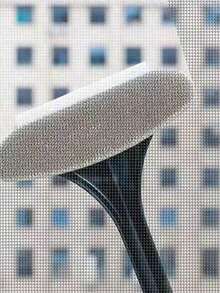 二合一可重复使用网状窗户清洁刷，方便的玻璃刮水器，适用于家用窗纱和除尘 - 黃綠紗窗刷 - 查看 8