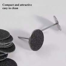 50 Pieces Of Nail Polish Foot-Polishing Replaceable Grinding Sand Discs, Hand And Foot Dead Skin And Keratin Grinding Heads, Nail Shaping Tools For Manicures And Nail Removal Tools - Rust Brown - View 5