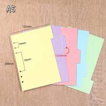 5PCS A5/A6 Binder Dividers Vertical Tabs Page For 6-Holes Ring Binders Notebooks Travel Diary Journal Personal Planner - Sets - View 5