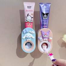 SANRIO Cartoon Cute Wall-Mounted Automatic Toothpaste Dispenser Set, Adorable Toothpaste Dispenser, Toothpaste Squeezer, Perfect Valentine's Day Gift, Thoughtful Gift - Red and Blue Large Size - View 2