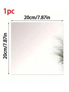 1/5/10pcs Elegant Acrylic Square Mirror Tray Set - 8inch Perfect For Weddings, Showers & Birthdays - Ideal Table Centerpiece & Decor - Square - View 11