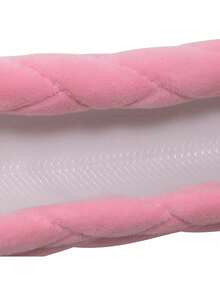 1pc Soft Pink Plush Steering Wheel Cover, Cute & Warm Plush, Universal 15 Inch, Suitable For Women & Girls, Fits Cars, Sedans, SUVs, Trucks - A - View 5