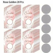 20/40 Pcs Scratch-Off Cards For Small Business Party Games - Blank Gift Cards With "Scratch To Win" Design, Perfect For Holidays,Weddings, Birthdays & Party Supplies, Party Game Cards | Playful Design | Durable Paper Cards, Scratch Off Cards, Party Games For Grown Ups, Wedding Games(Pink/Rose Golden Available) - A - View 11