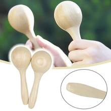 1/2/4pcs Wooden Maracas, Natural Wooden Rattles, Hand-Held Percussion Instruments, Folk And World Hand Drums, Suitable For Parties And Gatherings, No Box Included. The Wooden Mallets Produce A Clear Sound, Promoting Hand-Eye Coordination And Focus. Perfect Percussion Instruments For Parties. Battery-Free Hand-Held Percussion Instruments, Suitable For Holiday Celebrations - Suitable For Adults, Traditional Musical Instruments, Suitable For Outdoor Games And Activities - Khaki - View 3