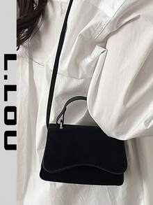 2026 Spring New Retro Matte Shoulder Bag, Fashionable Chic One Shoulder Underarm Crossbody Bag - Black - View 2