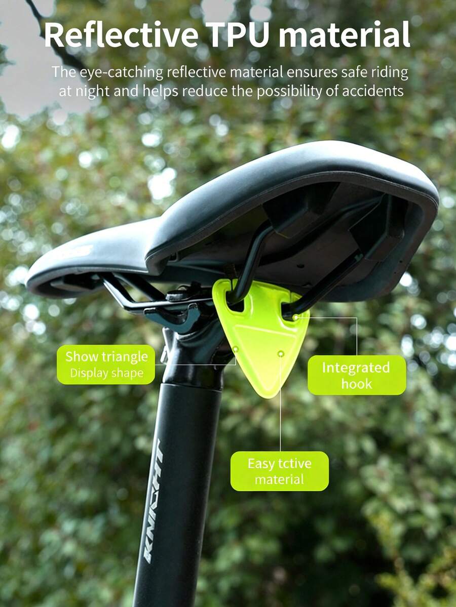 Juego de reflectante para bicicleta: luces de advertencia sin batería, brazaletes y bandas para las piernas ajustables adecuados para bicicletas de carretera y de montaña - incluye luces, brazaletes y bandas para las piernas