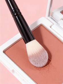 2pcs Professional Makeup Brushes, High Quality Soft Hair Blush Brush, Highlighter Brush, Powder Brush, Contour Brush, Portable Cosmetic Tools - Black - View 7