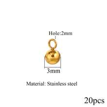 20 piezas Accesorio de joya DIY minimalista - Amarillo Oro - Ver 6