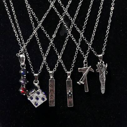 1件动漫项链 虎杖悠仁 伏黑惠 Cosplay吊坠项链 男士颈链饰品礼物