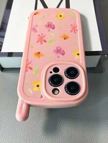 1个全新个性化大老板粉色碎花彩绘防摔手机壳，亮面彩绘软壳保护套，兼容 17 Pro/17 Air/17/17 Pro Max、16/11/16 Pro/16 Plus/16 Pro Max/16 e/15 Pro Max/13/14/12/XS/XR/7G/8 Plus/14/11/P12/XS - 彩色 - 查看 5