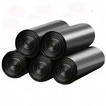 5 Rolls (75pcs) Disposable Garbage Bags, Household Kitchen Storage Trash Bags, Cleaning Garbage Bags, Plastic Bags, Multi-Purpose - Multicolor - View 6