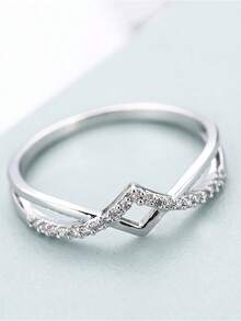 1pc Zirconia Ring, Unique Design Elegant Everyday Wear Knuckle Ring For Women - Ring - View 20