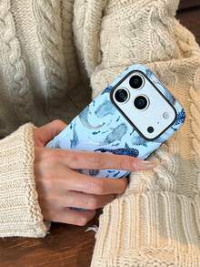Una elegante funda para teléfono que no incluye cordón ni soporte. Funda para teléfono con diseño de tiburón ballena, adecuada para Phone 17 Pro, 15 Pro, 14 Pro. Funda para teléfono coreana, elegante e interesante, compatible con 11/12/13/14/15/16 Pro Plus. Diseño elegante adecuado tanto para hombres como para mujeres. Regalo para Navidad, Día de San Valentín, Pascua, temporada de bodas y cumpleaños para novias. - Celeste - Ver 8