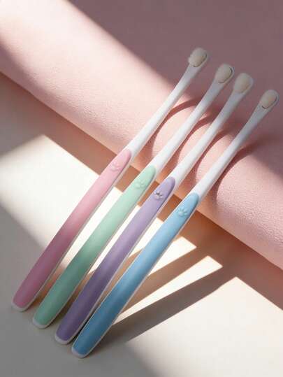 1pc Pet Toothbrush, Soft Bristles For Teeth Cleaning, Random Color, For Small Dogs, Cats