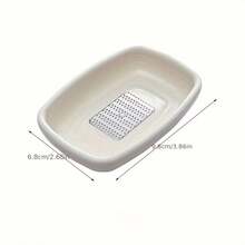 1pc Garlic Press Stainless Steel Ultra Fine Garlic Grinder Easy To Carry Garlic Crusher Tool For Ginger Garlic Paste Kitchen Gadget - White - View 3