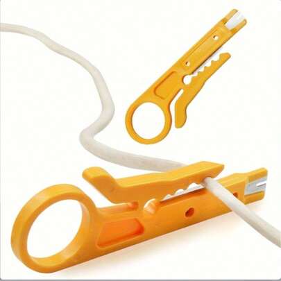 1/2 قطعة أداة متعددة الوظائف لتجريد الأسلاك، مجرد أداة تجريد الأسلاك، مجرد أداة تجريد الأسلاك الصغيرة، كماشة تجعيد، أداة قطع الأسلاك، أداة تجعيد، مجرد مجرد أداة تجريد الأسلاك الصفراء الصغيرة، أداة تجعيد، مقص كابل الشبكة