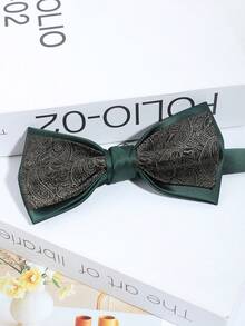 1 pieza Corbata de moño de hombre de moda con patrón geométrico de anacardo, diseño grueso y simple adecuado para negocios, uso diario, escuela, viajes y combinación - Multicolor - Ver 7