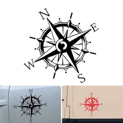 Car Stickers Graphics Compass Adventure Styling Decor Decal Outdoor Vinyl Film Decoration On Window Door Side Hood Truck Bumper