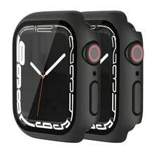 6pcs Or 4 Packs Or 2Pcs Pc + Tempered Glass All-In-One Watch Case, Anti-Drop Stylish Protective Cover, Compatible With Apple Watch Case 40/41/42/44/45/46/49mm, Compatible With Apple Watch Series Ultra/Se/11/10/9/8/7/6/5/4/3/2/1, Smart Watch Accessories Men Women - 4PCS - View 8