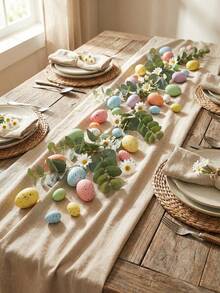 50pcs Mini Polka Dot Foam Easter Eggs, Soft Artificial Bird Eggs Suitable For Vase Filler, Wreath Making, DIY Crafts, Spring Table Decor - View 7