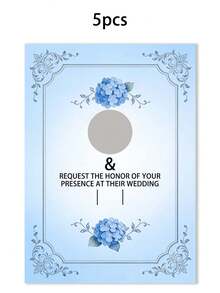 Customized Wedding Invitation, Customized Photo Wedding Invitation Card, Wedding Greeting Card, Wedding Invitation, Can Customize Photo, Name, Time, Location Information - Multicolor - View 10