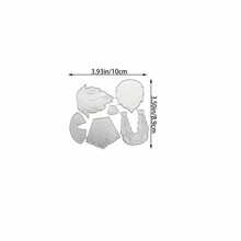 Thanksgiving Gnome Metal Mold, Thanksgiving Turkey Gnome Metal Cutting Mold, Paper Cutting Template, Cardboard Handcraft, DIY Template, Metal Cutting Mold, Album Making, Embossing Paper Mold, Suitable For Card Making And Scrapbooking - Silver - View 6